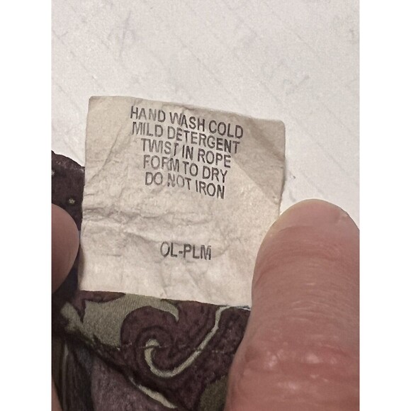 Delia’s Womens Boho 3/4 Sleeve Top Blouse Low V Neck Chiffon Top Made in US Sz M - Picture 10 of 13